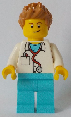 LEGO Minifigure-Doctor-Town / City / Hospital-cty899-Creative Brick Builders
